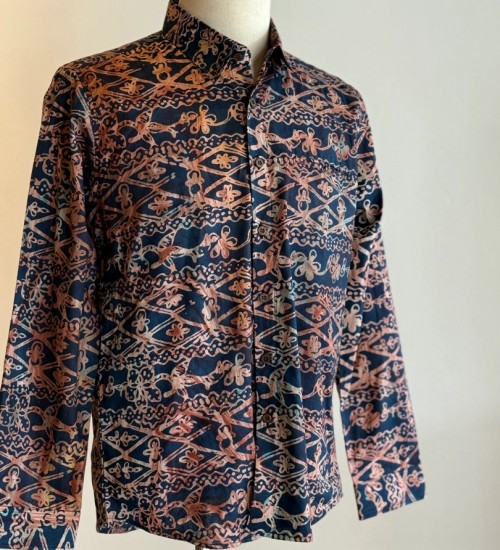 Men's Batik Shirt Long Sleeve 03