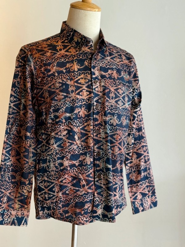 Men's Batik Shirt Long Sleeve 03