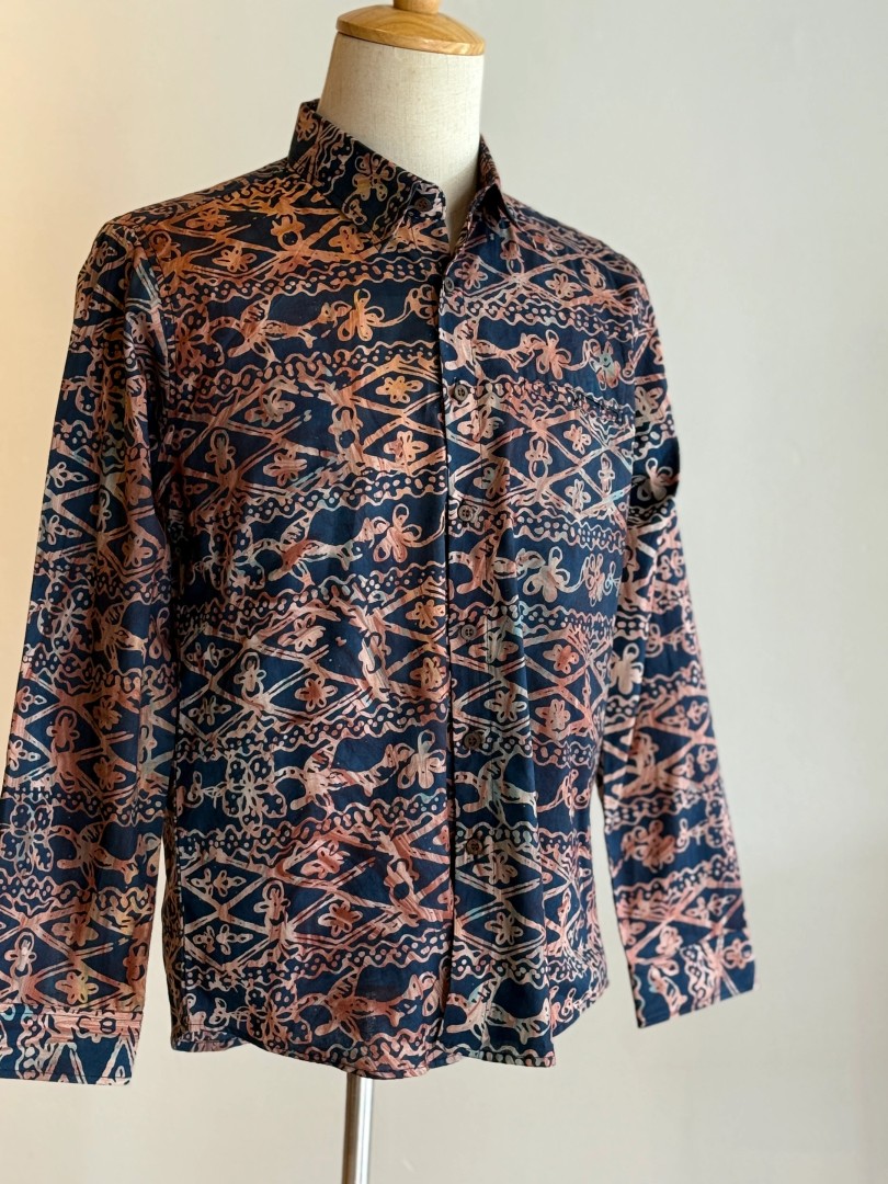 Men's Batik Shirt Long Sleeve 03