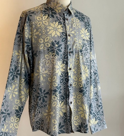 Men's Batik Shirt Long Sleeve 15