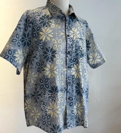 Men's Batik Shirt Short Sleeve 22