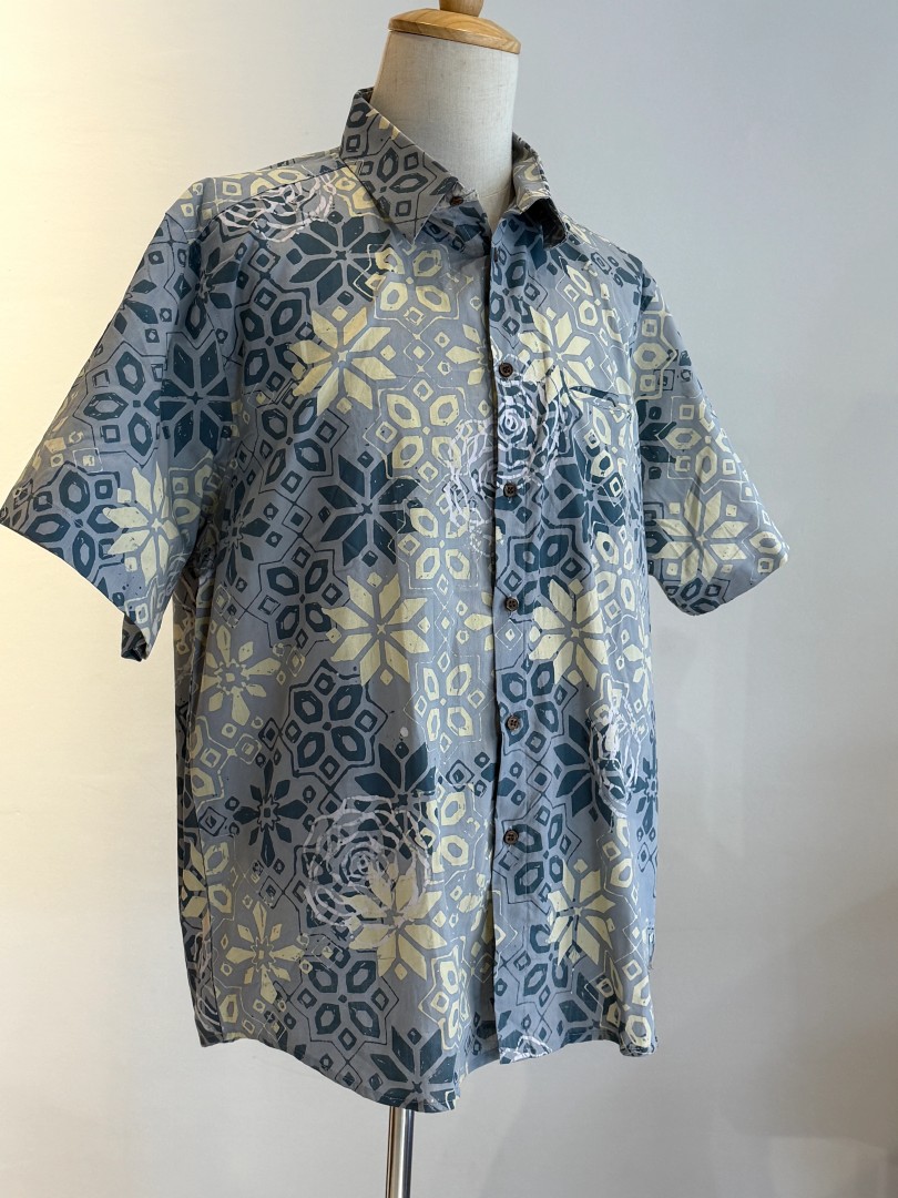 Men's Batik Shirt Short Sleeve 22