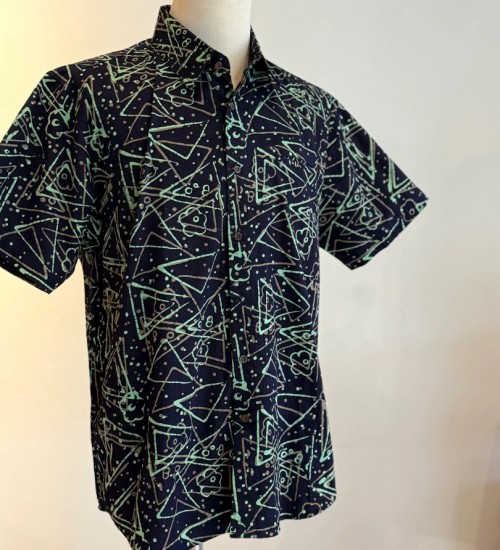 Men's Batik Shirt Short Sleeve 15