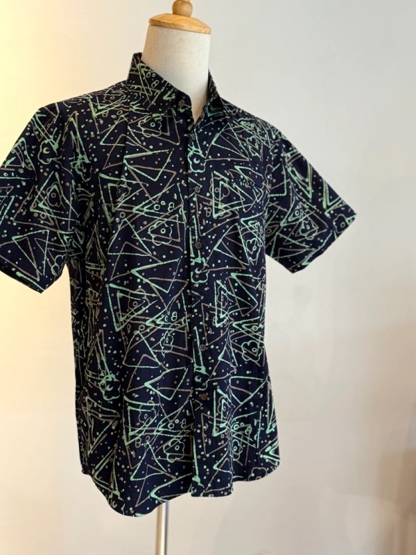 Men's Batik Shirt Short Sleeve 15