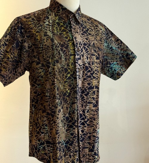 Men's Batik Shirt Short Sleeve 11
