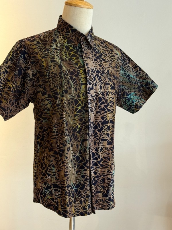 Men's Batik Shirt Short Sleeve 11