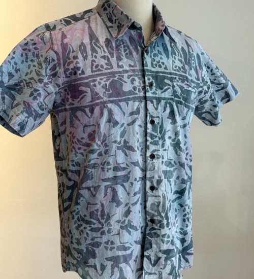 Men's Batik Shirt Short Sleeve 10