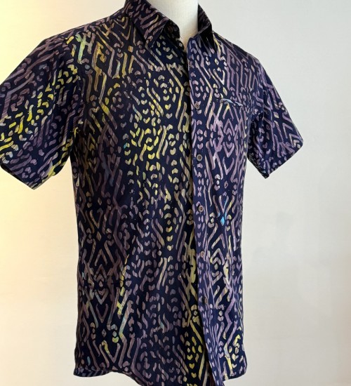 Men's Batik Shirt Short Sleeve 02
