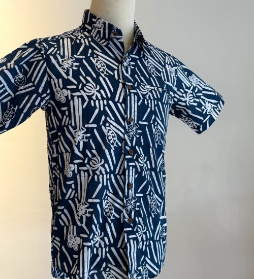 Men's Batik Shirt Short Sleeve 06