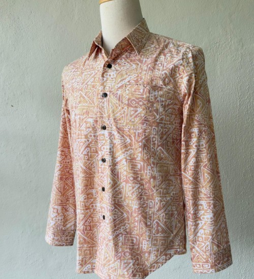 Men's Batik Shirt Long Sleeve 01