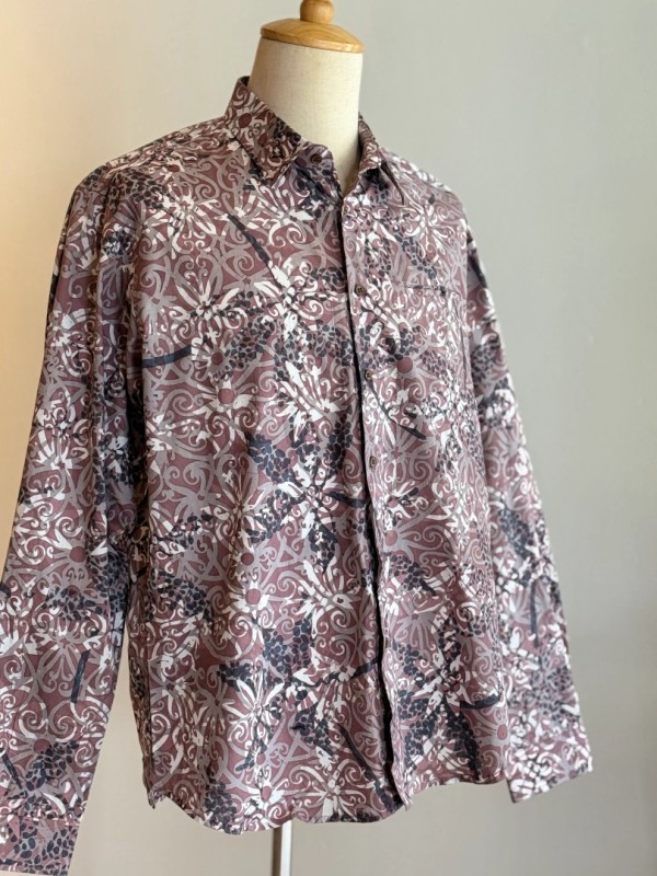Men's Batik Shirt Long Sleeve 19
