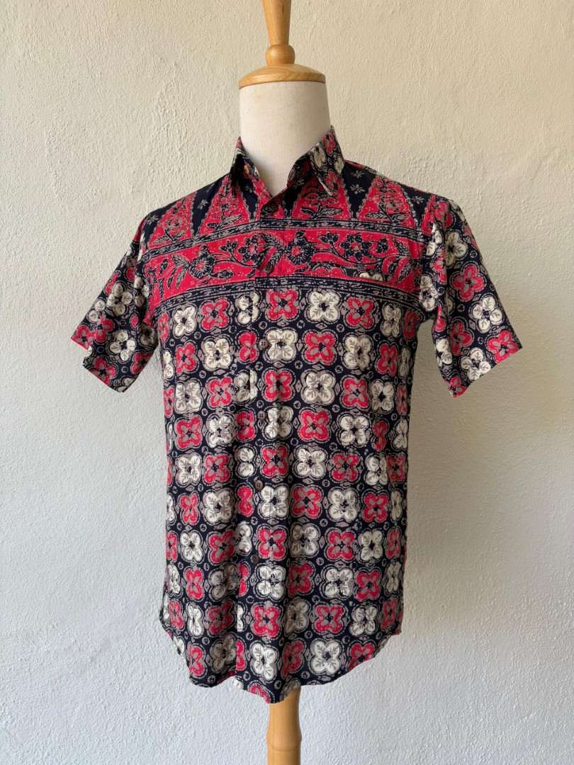 Men's Batik Shirt Short Sleeve 05